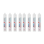 Zeiwohndc Pack of 8/10 Refrigerator Thermometers with Hook Indoor Fridge Thermometers